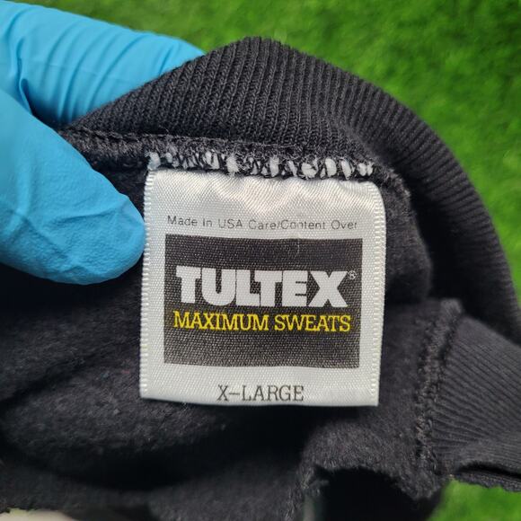 Vintage 90s "Only The Strong Survive" Wolf Sweatshirt Mens XL Baggy Boxy Fit - Picture 13 of 14